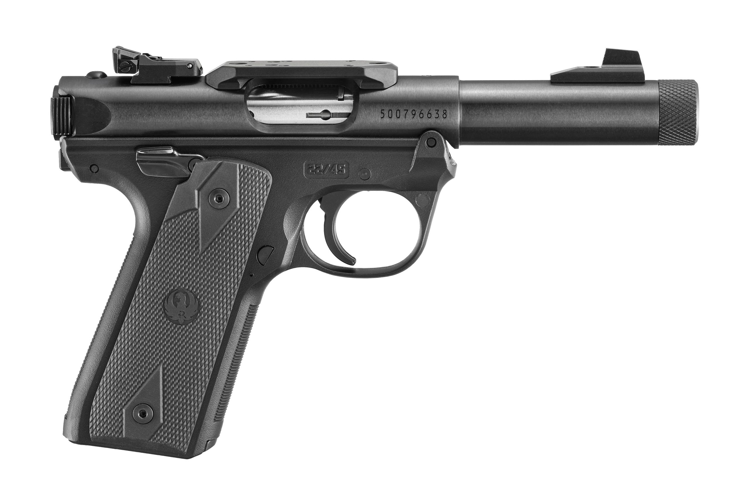 Ruger Mark IV 250th Anniversary Pistol 40194, 22 LR, 4.4", Black Polymer Grips, Black Hard Coat Anodized Finish, 10 Rd