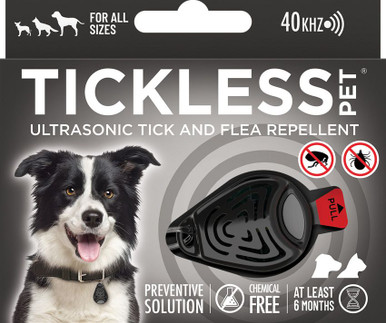 Tickless Pet Ultrasonic Tick and Flea Repeller Black - PRO-101BL