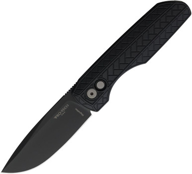 Pro-Tech Vero Synapse 2 AUTO 3.45" MagnaMax Black Blade Black Herringbone Aluminum - VERO2106 MN
