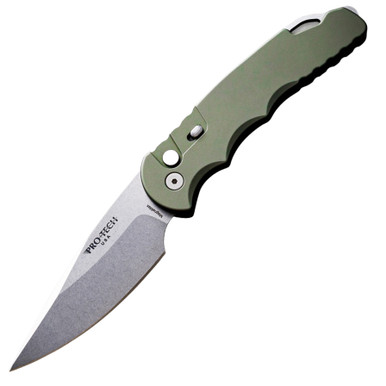 Pro-Tech TR-4 AUTO Folding Knife 4.0" MagnaMax Green Aluminum Handle - T4101 MM Green