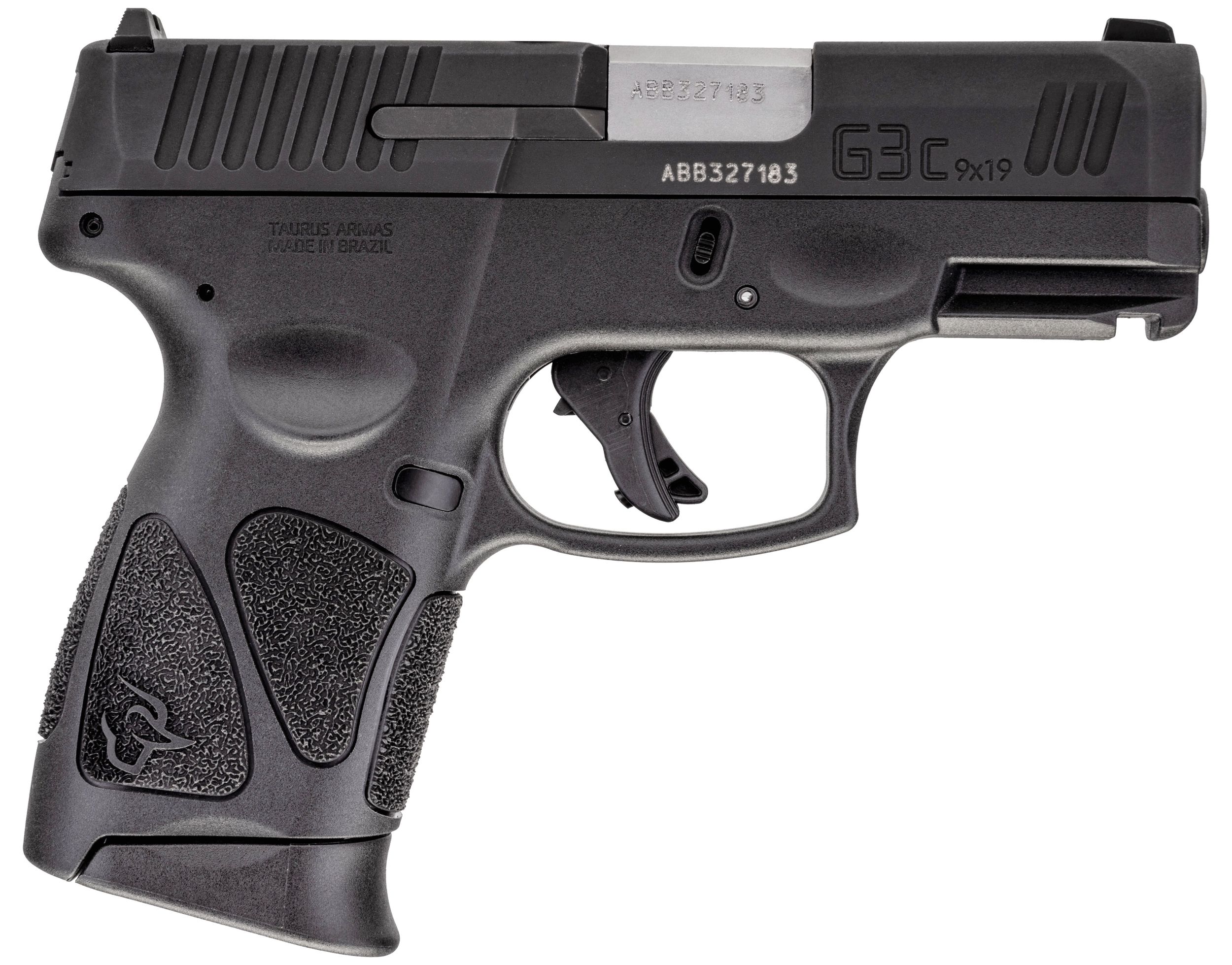 Taurus G3C Pistol 1-G3C931-TL1MA, 9mm, 3.2in, Black Polymer Grips, 10 Rds
