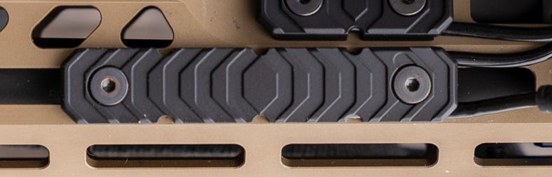NeoMag R.I.G.S. Rifle Integrated Grip System: M-LOK 2 Slot Handguard Cover Black, RIGS-DBL-BLK