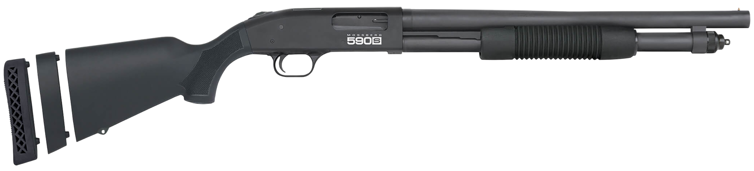 Mossberg 590S Pump Shotgun 51609, 12 Gauge, 18.50", 3" Chmbr, Black Synthetic Stock, 10 Rds