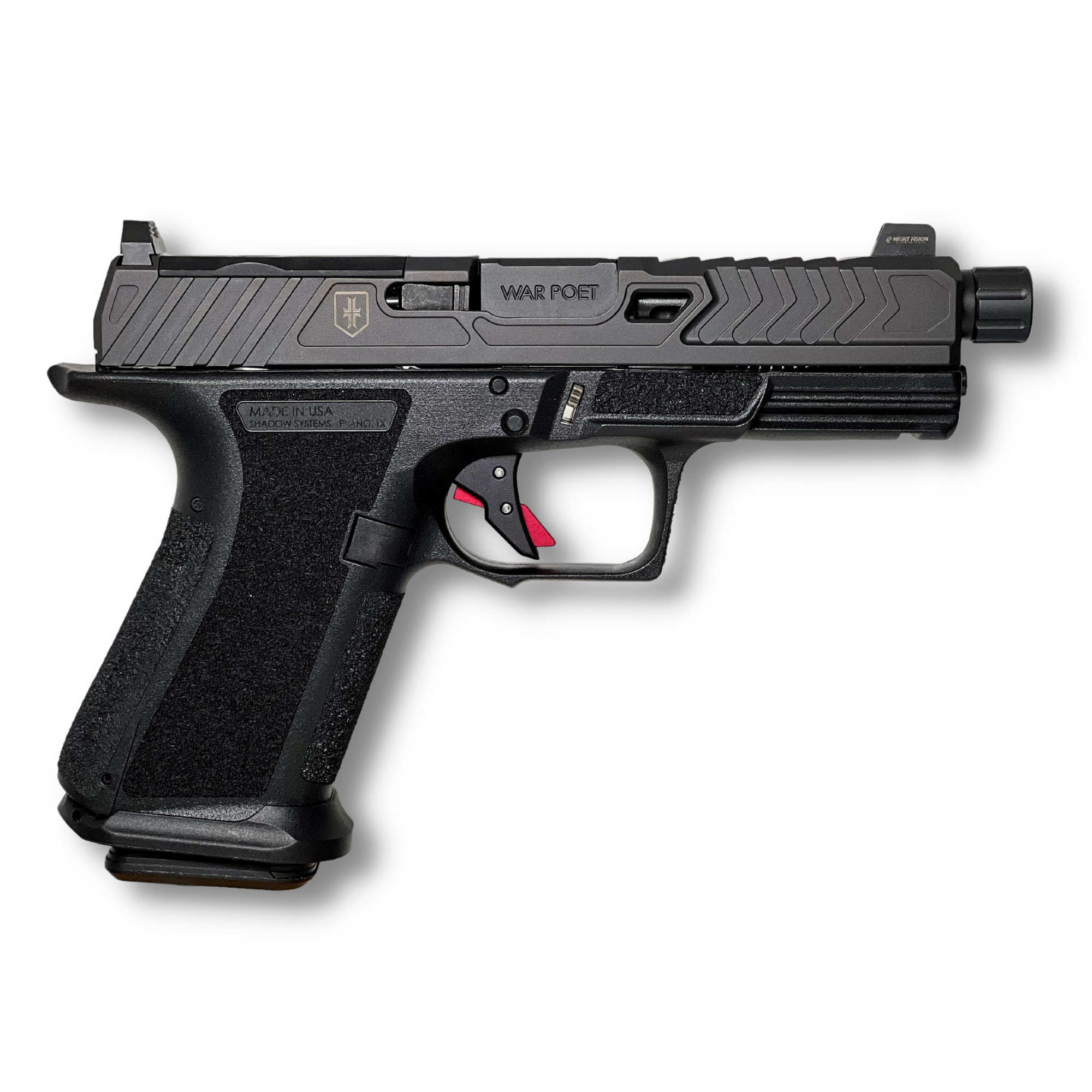 Shadow Systems MR920 War Poet Optic Ready Pistol SS-1091, 9mm, 4in, Black Frame Grips, 10 Rds