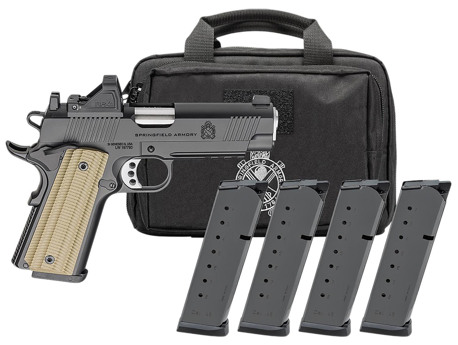 Springfield Operator AOS Pistol PO9228AOS-PAC, 45 ACP, 4.25in, Synthetic Grips, 8 Rds