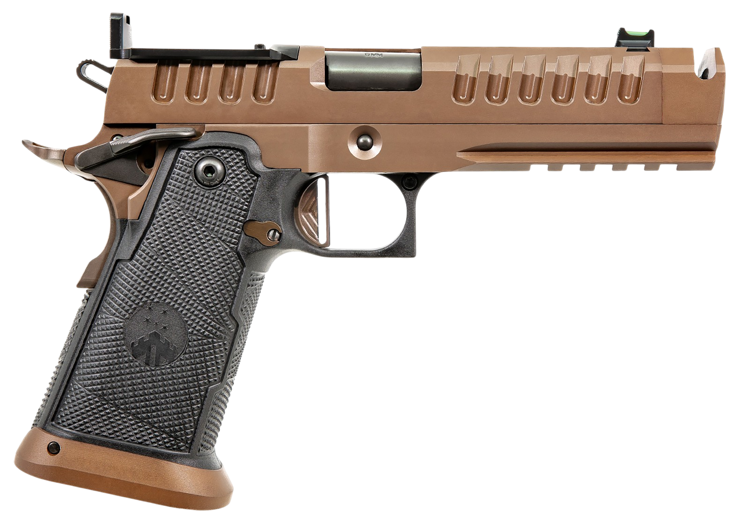 Watchtower Apache Optic Ready Pistol APACHE9MM46COY, 9mm, 4.60in, Kevlar Carbon Fiber Grips, Coyote Brown Finish, 20 Rds