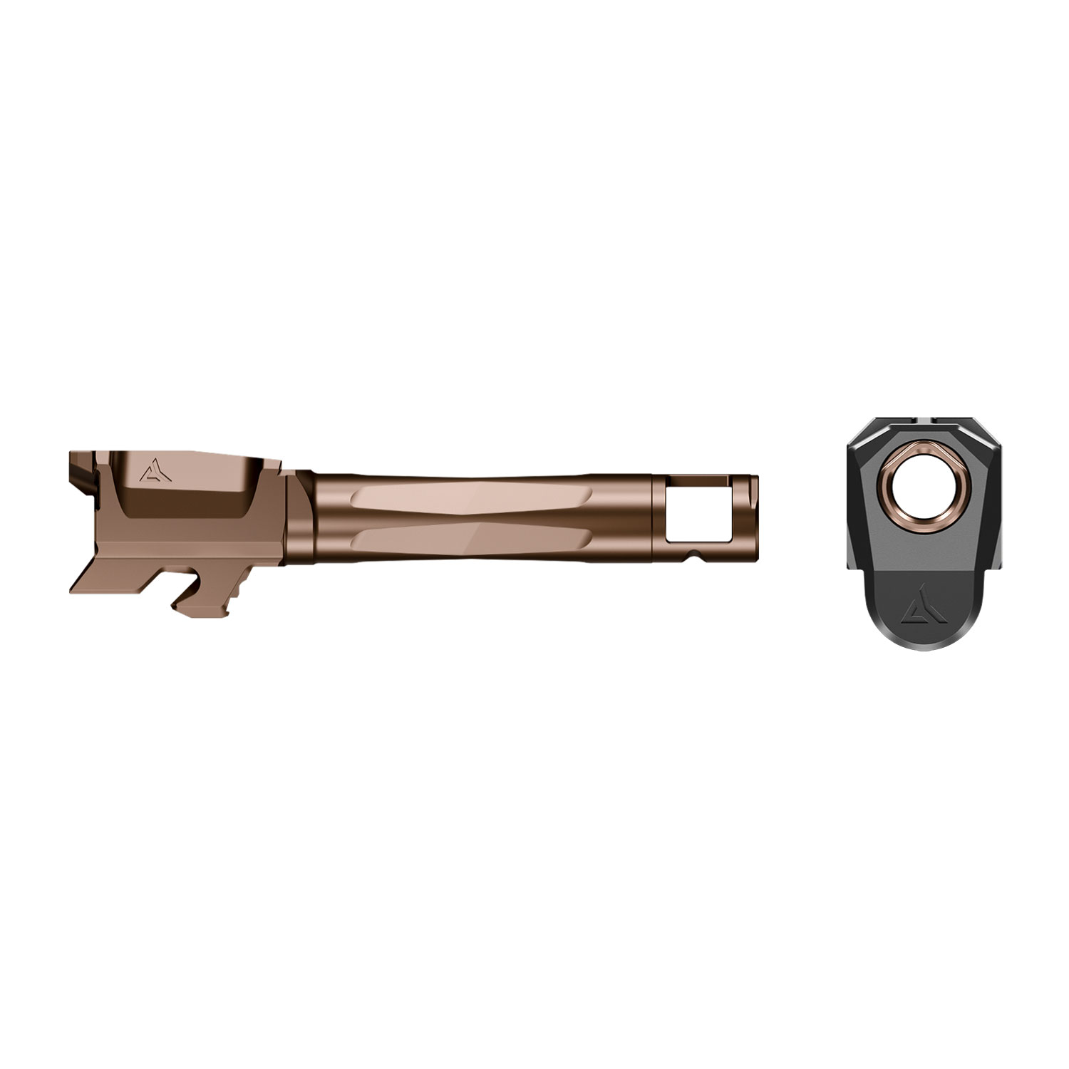 Radian Weapons Ramjet Barrel + Afterburner Micro Compensator Combo, Glock 43, Bronze
