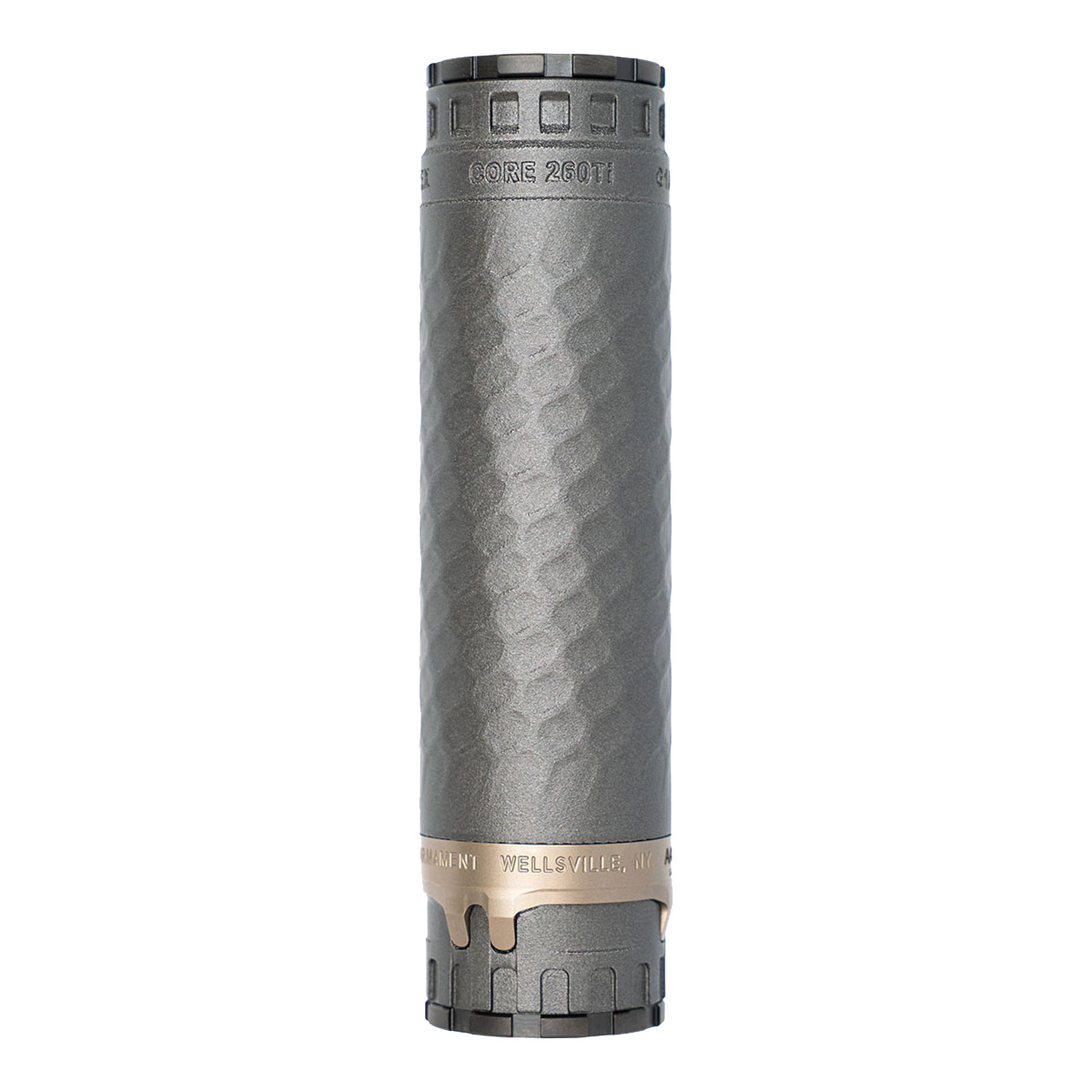 Precision Armament TiTrex Suppressor 6.5mm / .260 Cal Ti Core, Dark-Ti