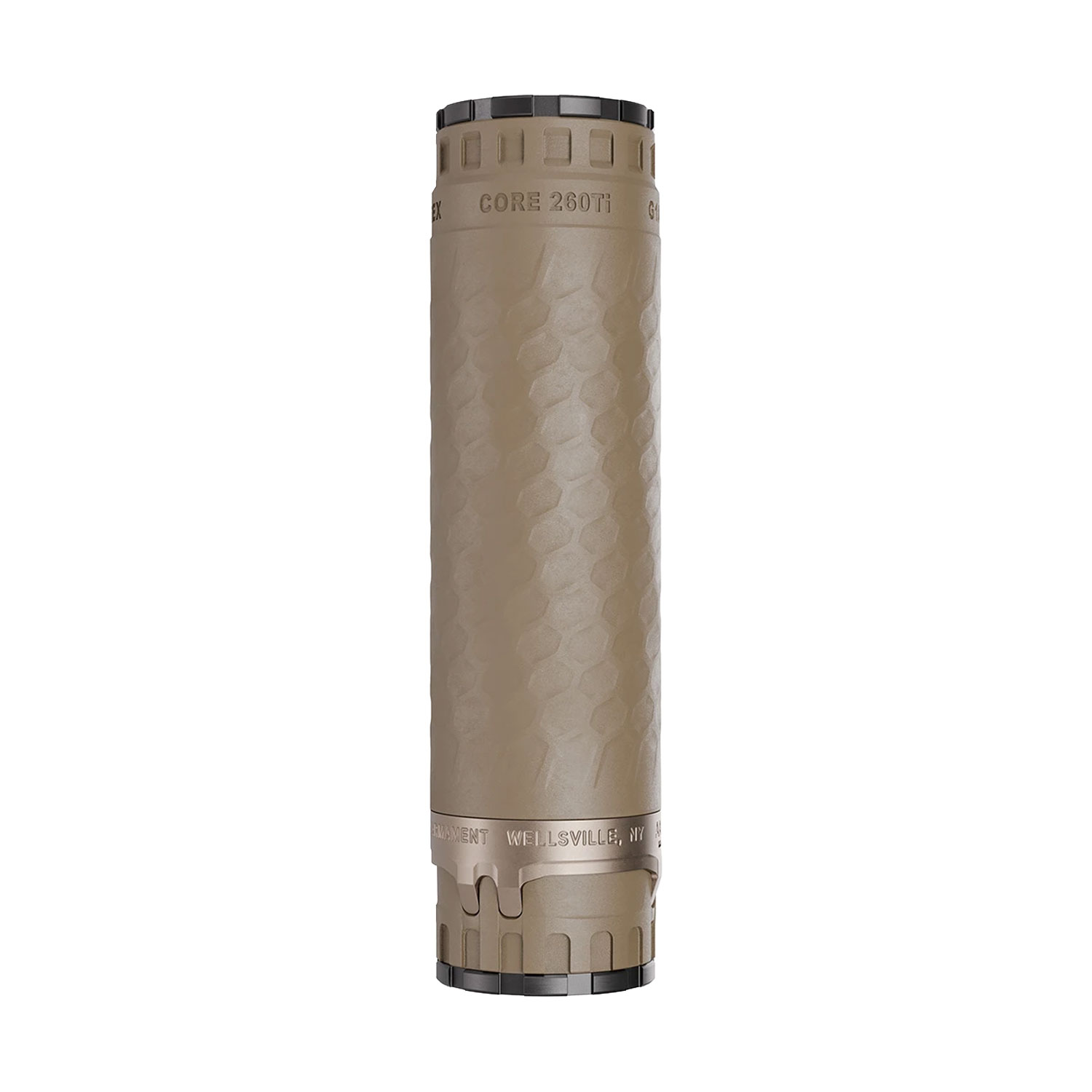 Precision Armament TiTrex Suppressor 6.5mm / .260 Cal Ti Core, FDE