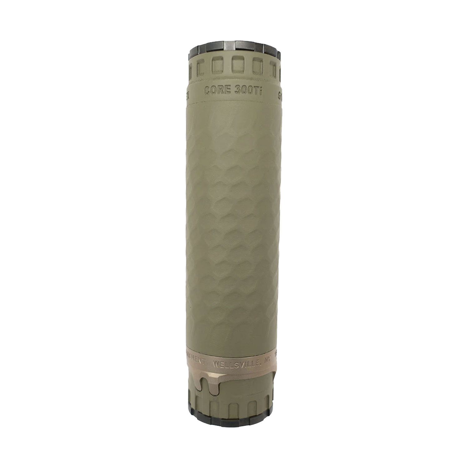 Precision Armament TiTrex Suppressor 30 Cal-Ti Core, OD Green