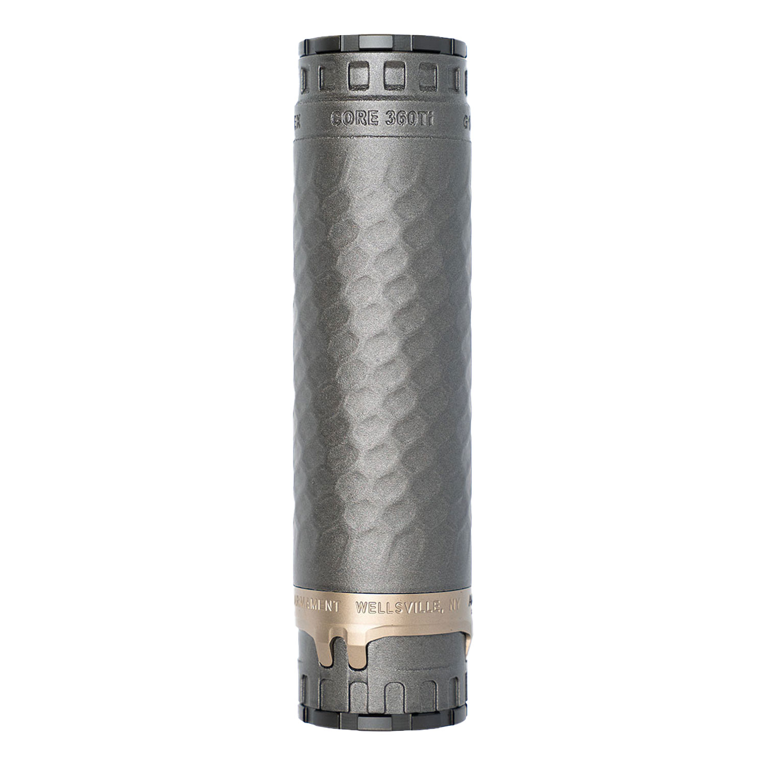 Precision Armament TiTrex Suppressor 9mm / .360 Cal Ti Core, Dark-Ti