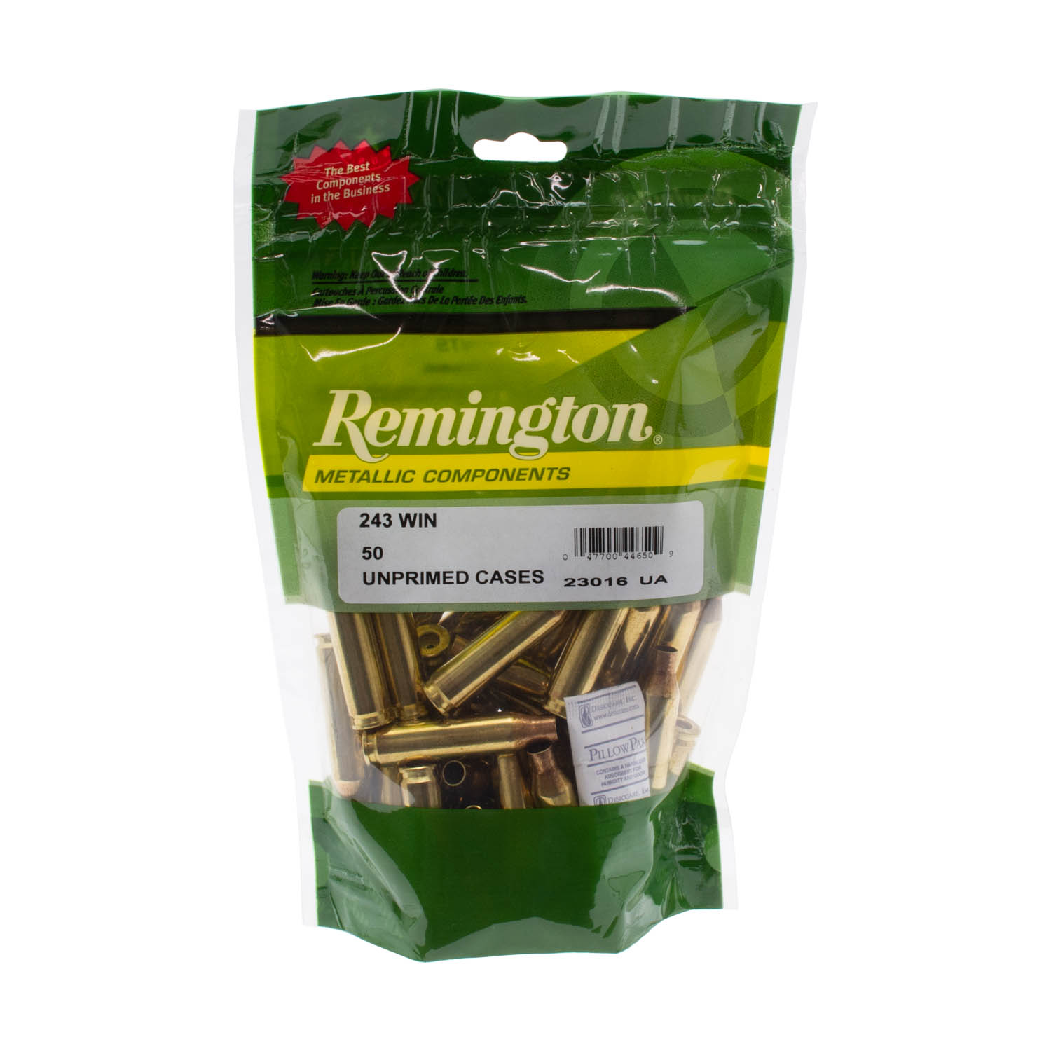 Remington 243 Win. Brass, Bag of 50
