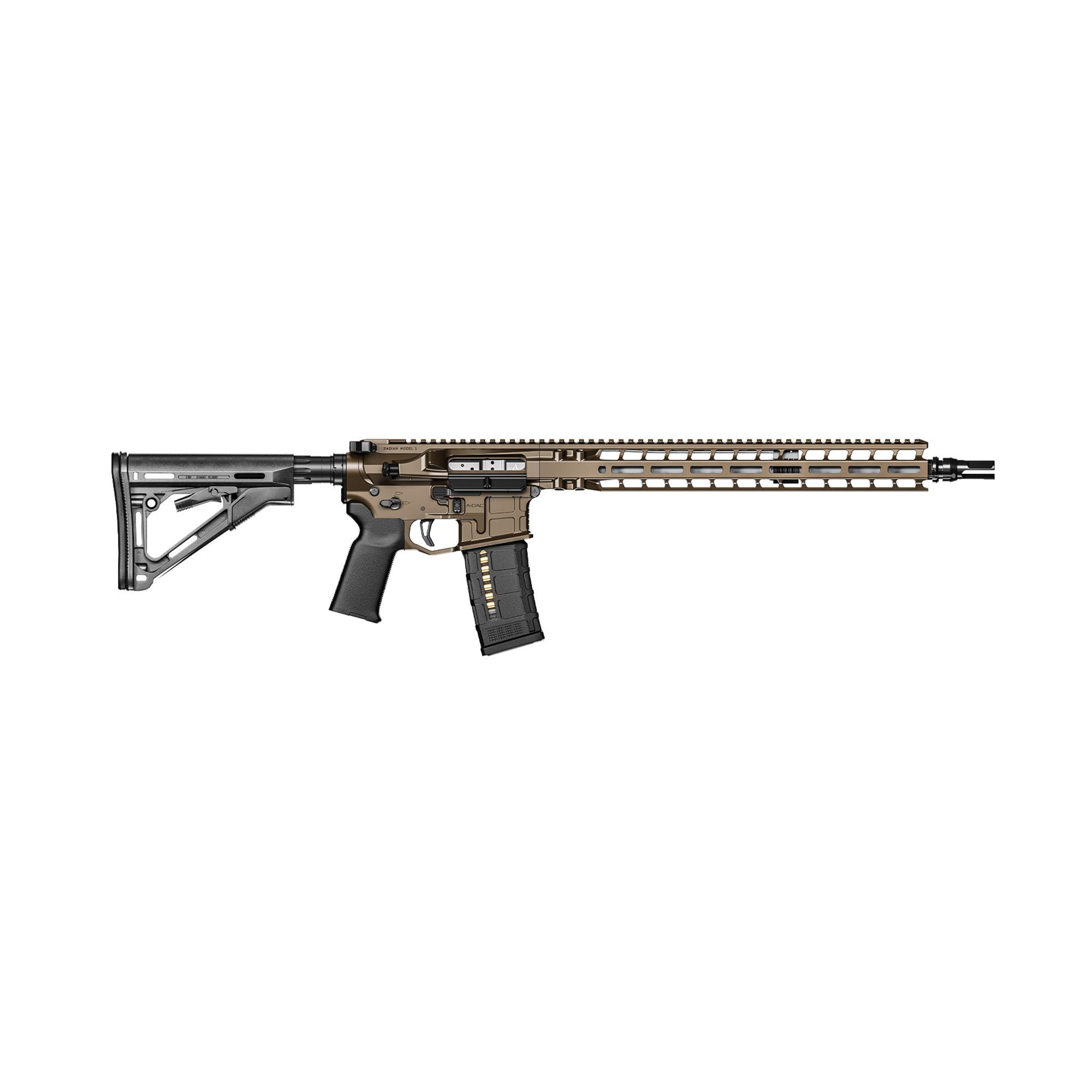 Radian Weapons Model 1 Rifle Rifle R0044, 223 Wylde, 16", Radian Brown, 30 Rds
