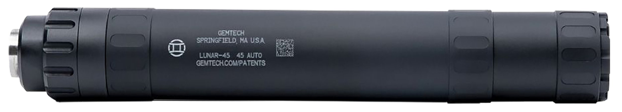 Gemtech Lunar 45 ACP Aluminum/Titanium Suppressor, Direct Thread