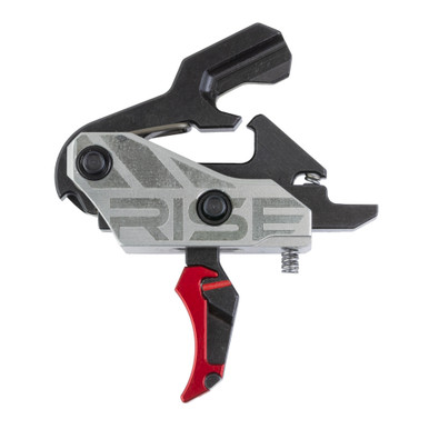 Rise Armament Blitz G2 Single-Stage AR-15 Trigger Curved Black & Red - T24-C-BR