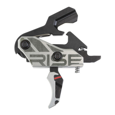 Rise Armament Blitz G2 Single-Stage AR-15 Trigger Curved Black & Silver - T24-C-BS