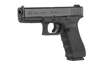 Glock 20 Gen4 AUS 10mm, 4.61" Barrel, Fixed Sights, Matte Black, 15rd
