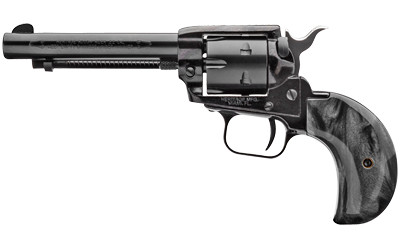 Heritage Rough Rider Dual Cylinder .22 LR / .22 WMR, 4.75" Barrel, Pearl Birdshead, Black, 6rd