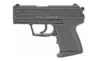 HK, P2000SK V3 Sub Compact 9mm, 3.26" Barrel, 3-Dot Sights, Decocker, Matte Black, 10rd