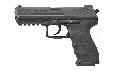 HK P30L V3 9mm, 4.45" Barrel, Black Blued, Long Slide, Backstrap Grip, 2x17rd Mags