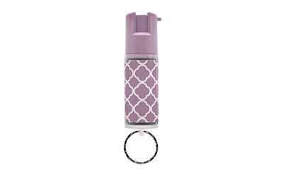 Sabre Pepper Spray, Hard Case, .54oz, Dusk Purple Designer Pattern,Key Ring