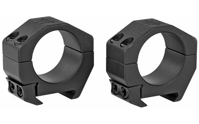 Seekins Precision Scope Ring .82" Low, 30mm, 4 Cap Screw, Black