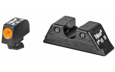 Trijicon HD Night Sight Set MOS Fit Rear Orange Front Outline for Glock Models 17, 17L, 19, 22, 23, 24, 25,26, 27, 28, 31, 32, 33, 34, 35, 37, 38 and 39