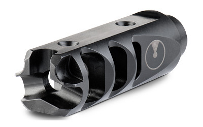 Ultradyne Mercury Brake, 5.56mm/223REM, Fits AR-15s with 1/2X28 Threads, Black, 3.1 oz., 416 Stainless Steel, Includes Shrouded Timing Nut