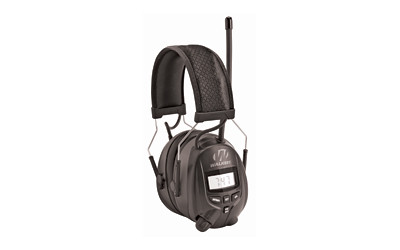 Walker's Digital, Earmuff, AM/FM Radio, Digital Display Screen, Black