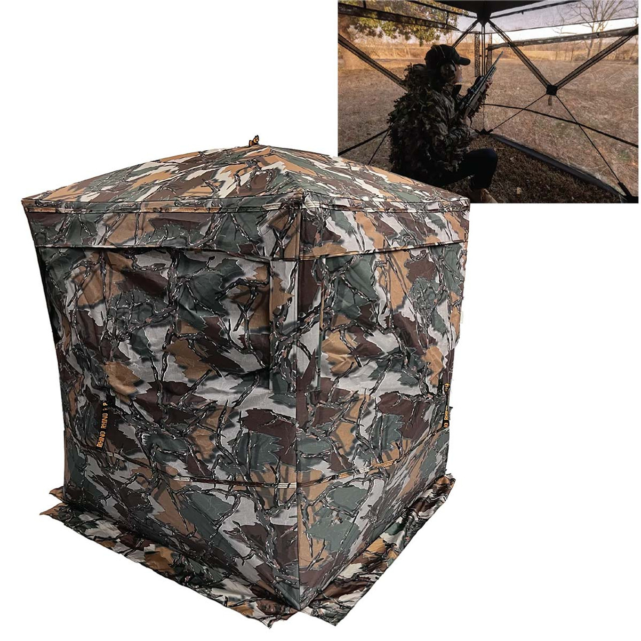 Rhino – 180 Predator Deception Blind “See-through” Style