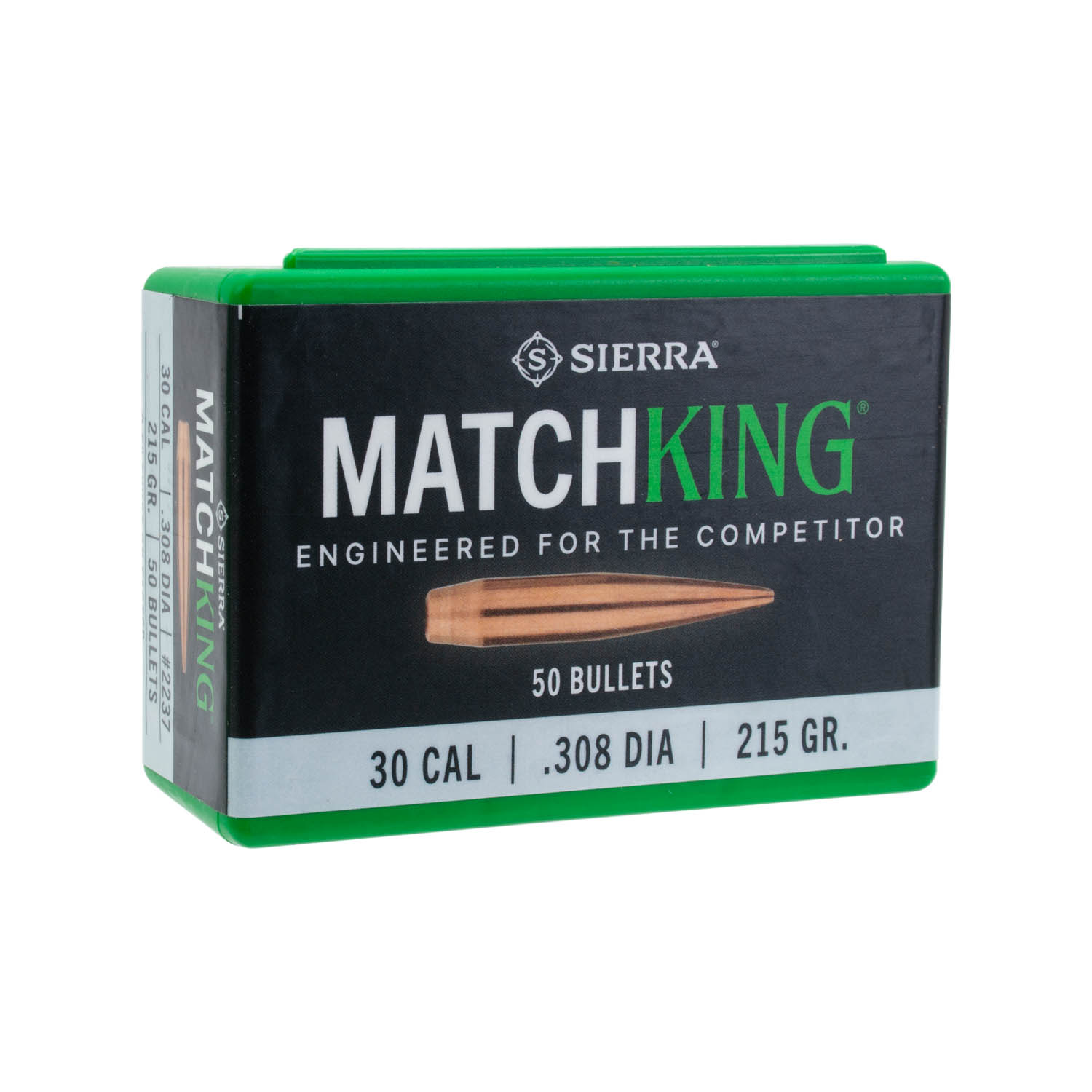 Sierra .308 cal./7.62mm 215gr. MatchKing CN Bullets, Box of 50