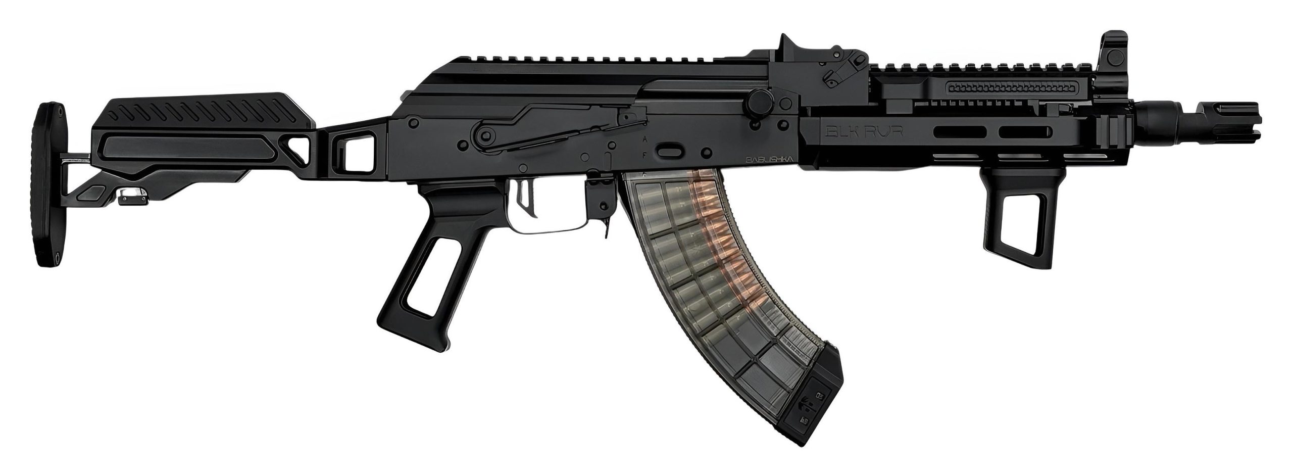 Orthos Arms Babushka Zulu AK Short-Barreld Rifle BABBKZU, 7.62x39mm, 10.5", Black Cerakote, Zulu Adj. Aluminum Stock, 30+1