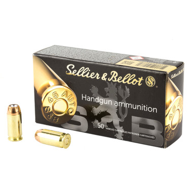 Sellier & Bellot 45 ACP 230 Grain JHP - 50 Round Box