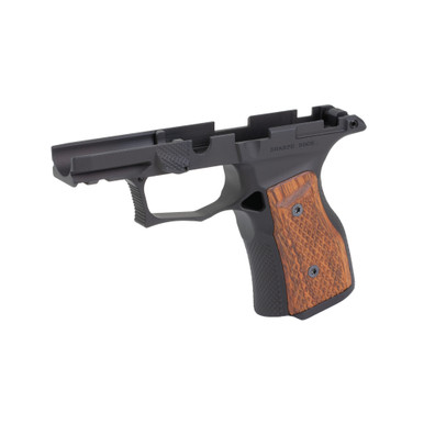 Sharps Bros. Gen 3 Grip Module for Sig P365 X/XL Manual Safety Black w/ Cherry Grips - SBGM02-G3