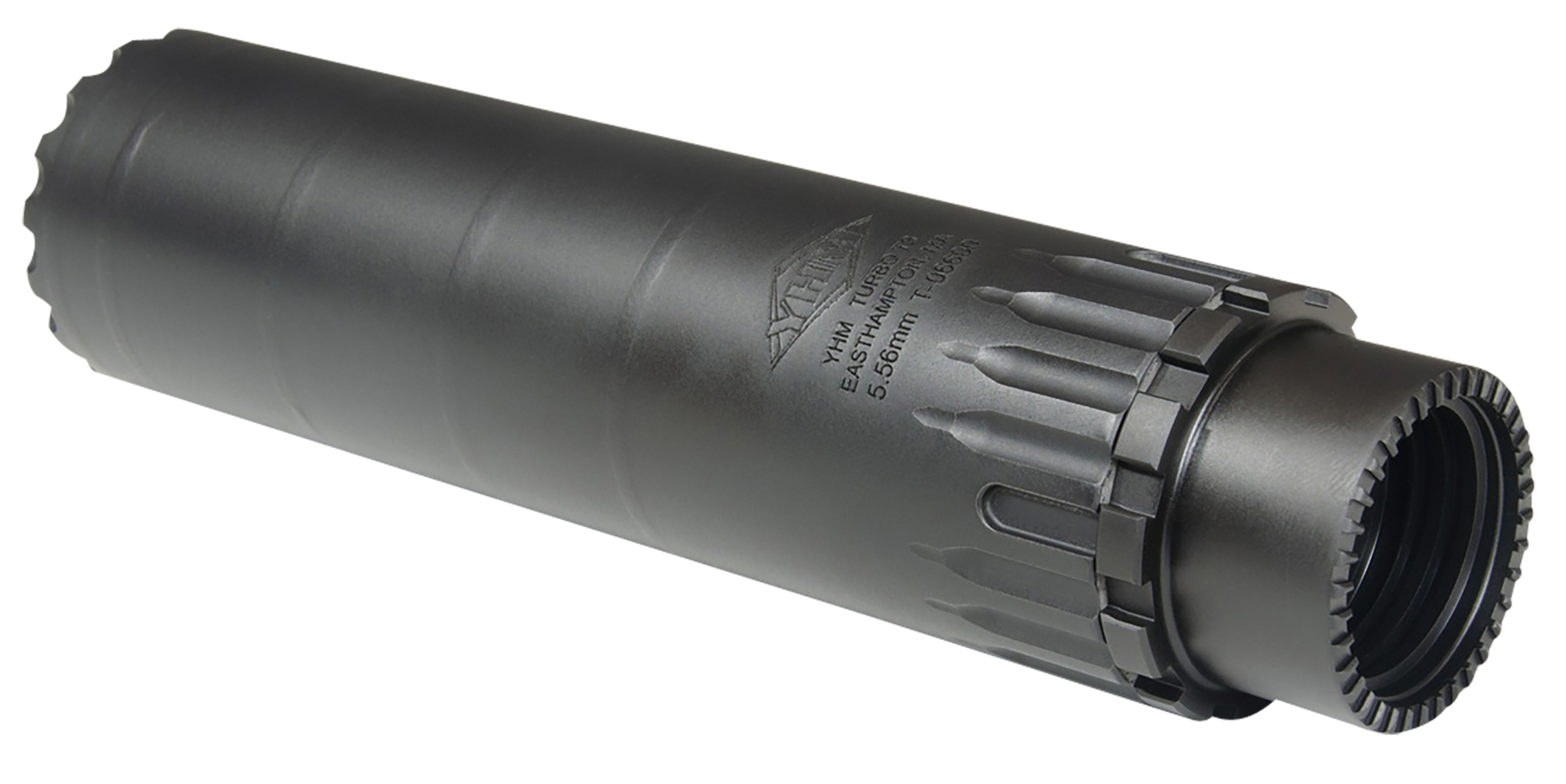 Yankee Hill Machine Turbo 3 Suppressor, 5.56mm, Black Carakote