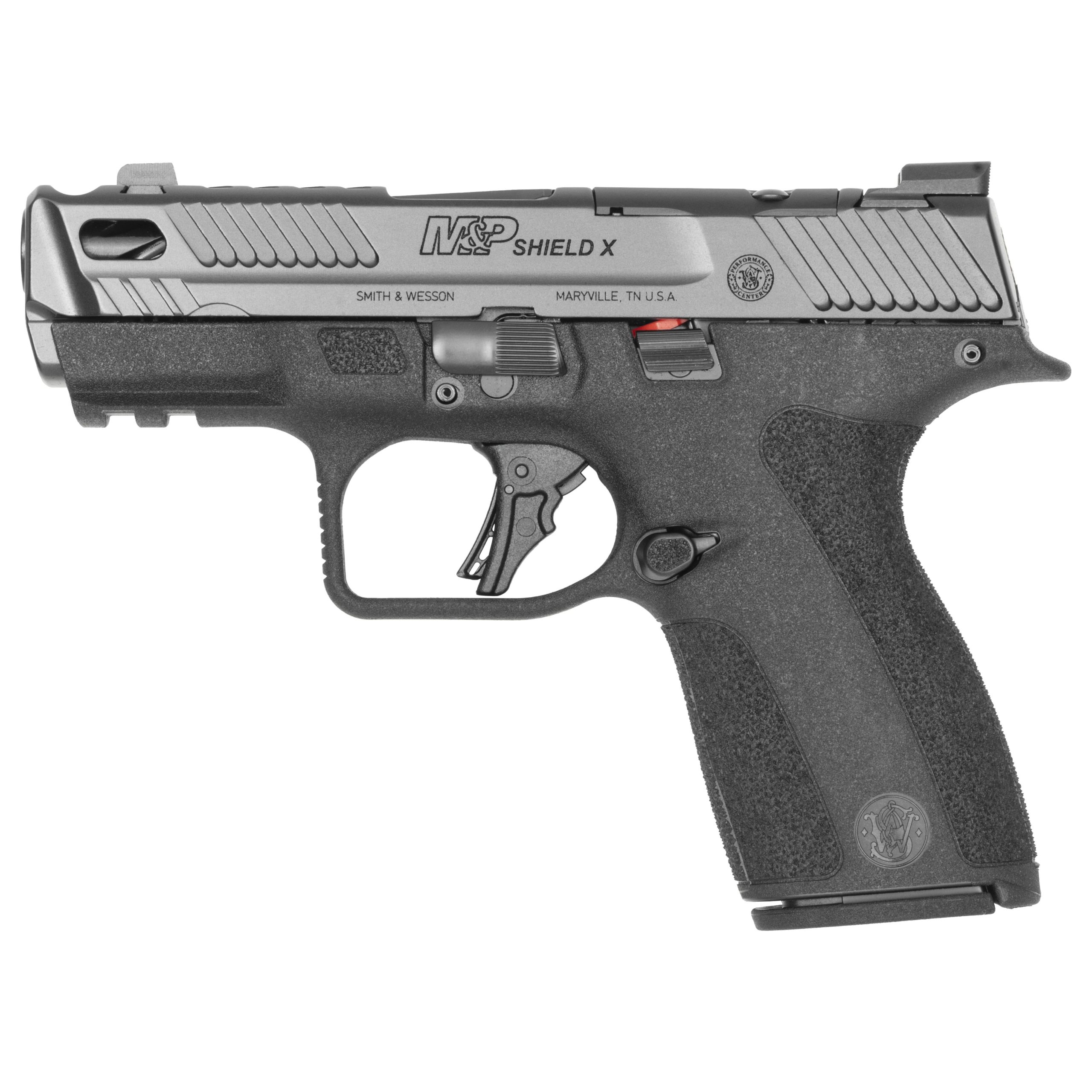 Smith and Wesson M&P9 Shield X Carry Comp Optic Ready Pistol 14269, 9mm, 3.6in, Black Polymer Grips, 13 Rds
