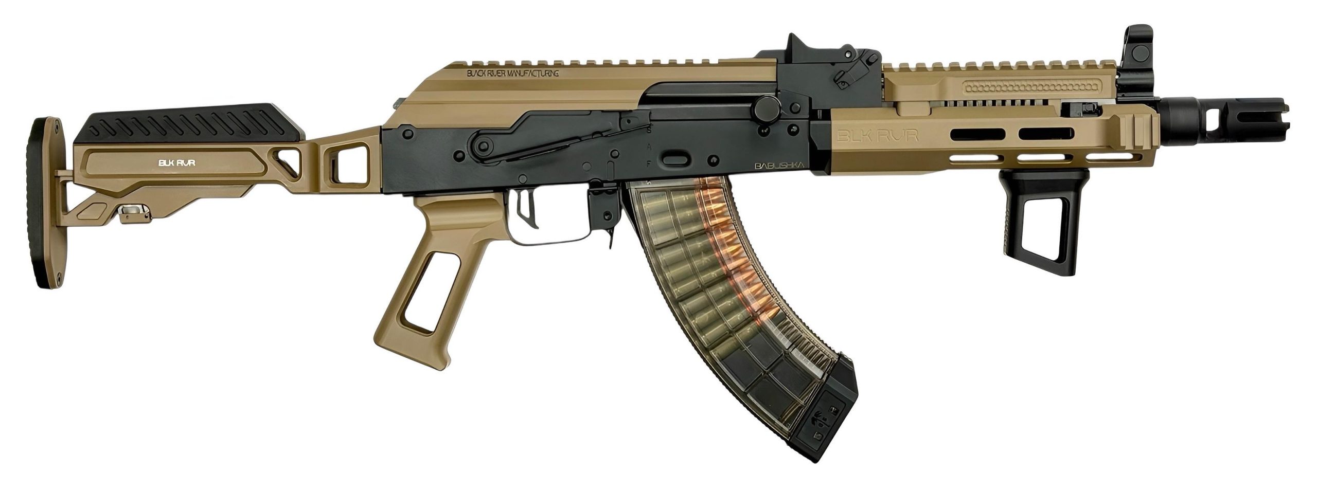 Orthos Arms Babushka Zulu FDE AK Short-Barreld Rifle BABFDEZU, 7.62x39mm, 10.5", FDE Cerakote, Zulu Adj. Aluminum Stock, 30+1
