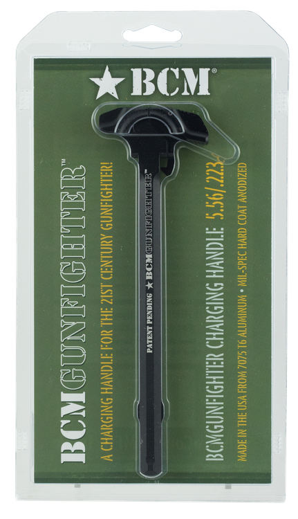 Bravo Company BCMGunfighter Charging Handle, with Mod 4B Latch, AR-15, Black Hardcoat, Anodized 7075 Aluminum