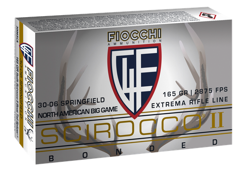 Fiocchi Extrema 30-06 Springfield 165gr, Swift Scirocco II Boat Tail Spitzer, 20rd Box