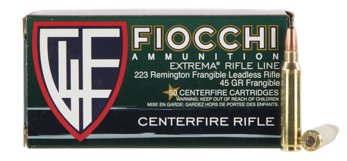 Fiocchi 223 Rem 45gr, Frangible, 50rd Box