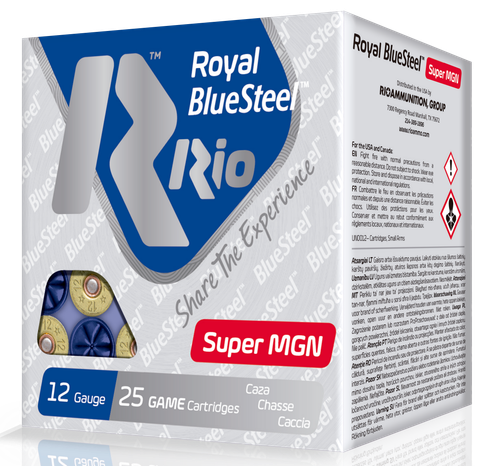 Rio Royal BlueSteel Super Magnum 12 Ga, 3.5", 1-3/8oz, 2 Shot, 25rd Box