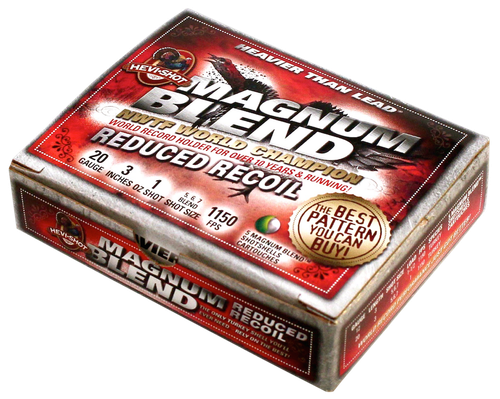 Hevishot Magnum Blend 20 Ga, 3", 1oz, 5,6,7 Shot, 5rd Box