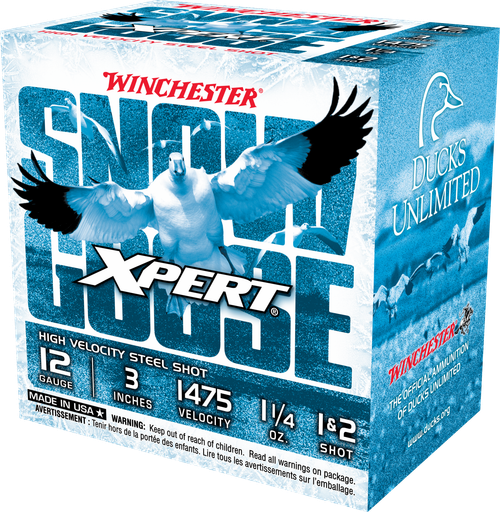 Winchester Xpert Snow Goose High Velocity 12 Ga, 3", 1 1/4oz, 1&2 Shot, 25rd Box