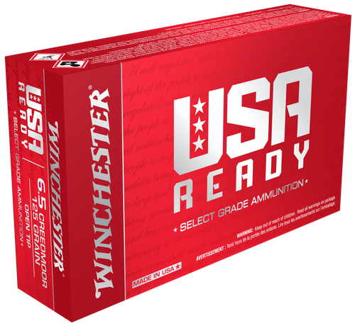Winchester Ready 6.5 Creedmoor 125gr, Open Tip, 20rd Box