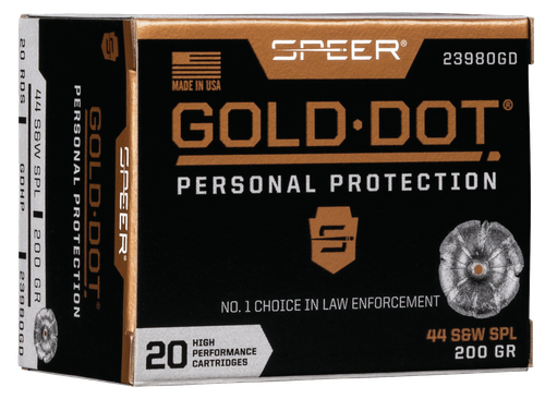 Speer Gold Dot Personal Protection 44 Special 200gr, Hollow Point, 20rd Box