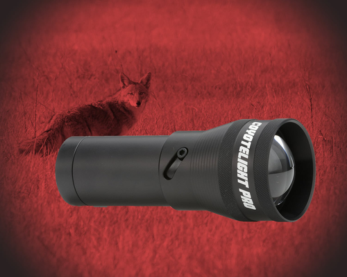 Coyote Light Pro Red LED Rechargeable Lithium Battery Black 6061 T6 Aluminum