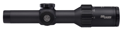 Sig Tango6T 1-6x 24mm Obj 105.80-17.70 ft @ 100 yds FOV 30mm Tube Black Illuminated Horseshoe Dot 5.56/7.62 (FFP)