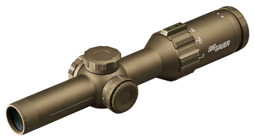 Sig Sauer TANGO 6T, Scope, 1-6X24MM, 1st Focal Plane, 556-762 Horseshoe Reticle, Illuminated Reticle, Matte Finish, Flat Dark Earth, Includes Power Selector Throw Lever