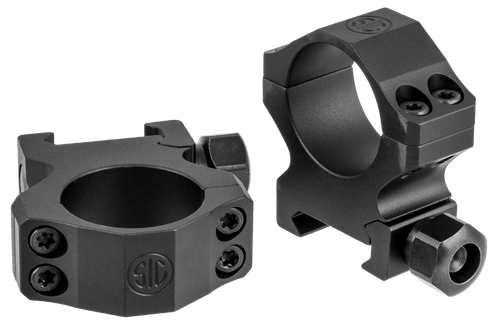 Sig Sauer Alpha1 Tactical 1" Ring Set, Medium Aluminum, Black Matte