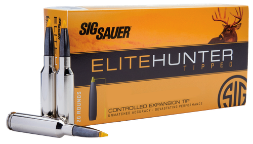 Sig Elite Hunter Tipped 6mm Creedmoor 100gr, Controlled Expansion Tip, 20rd Box